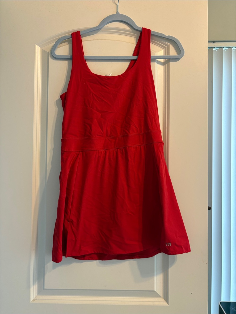 Splits59 Red Sleeveless Athletic Dress